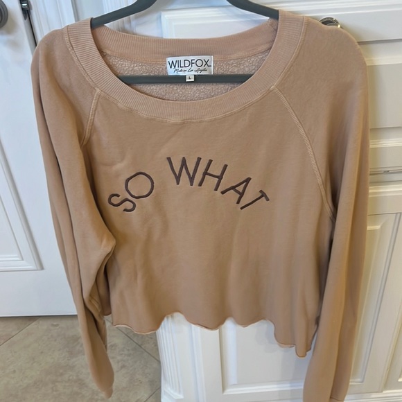 Wildfox Tops - Wildfox So What Cropped Sweatshirt